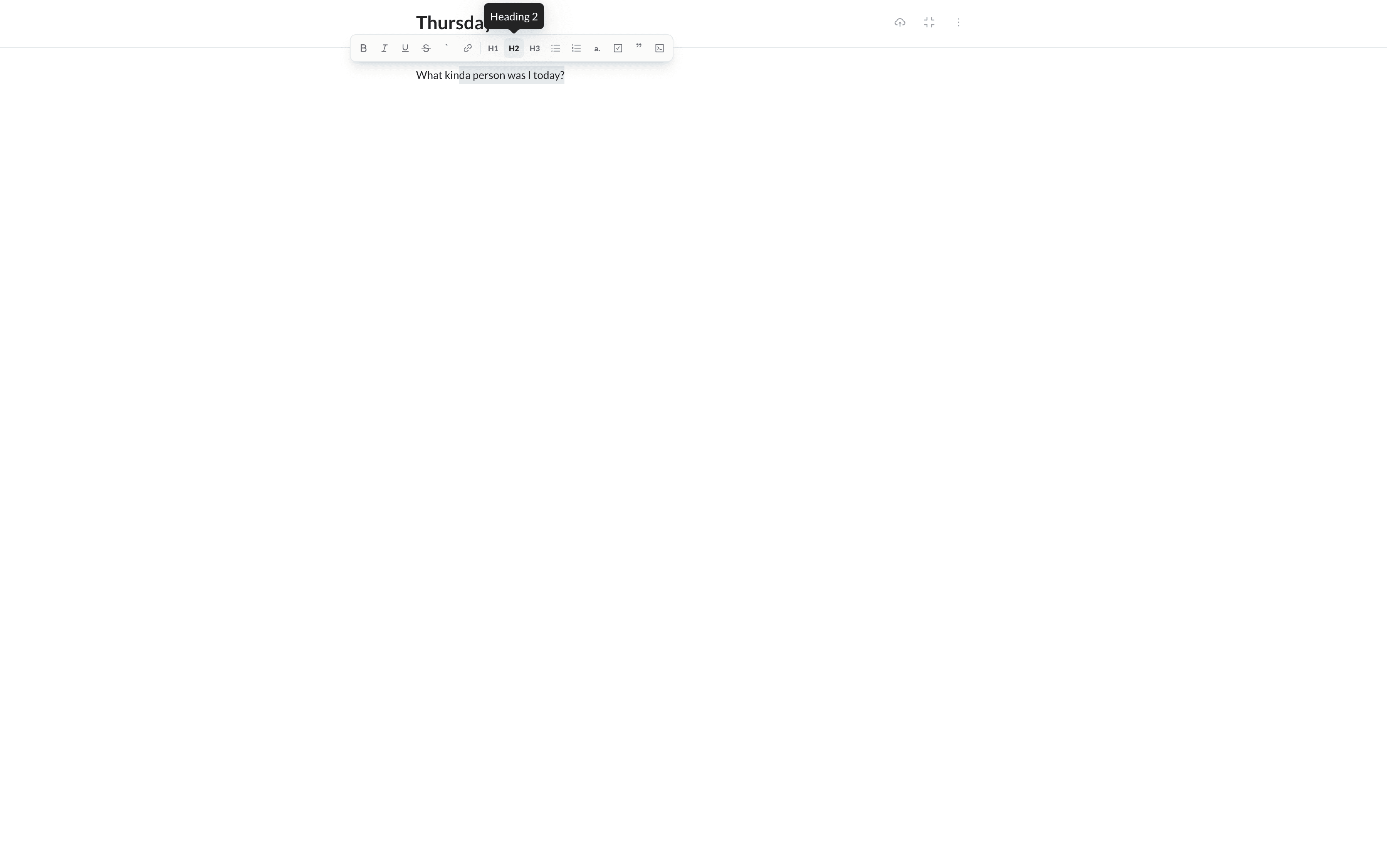 The DeNotes editor rendering Markdown live as you type.